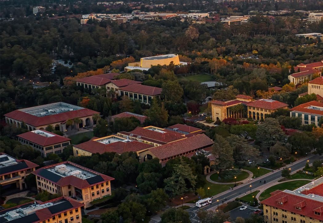 Arial view of a University