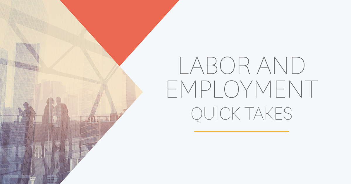 5 Recent Developments in California Employment Law